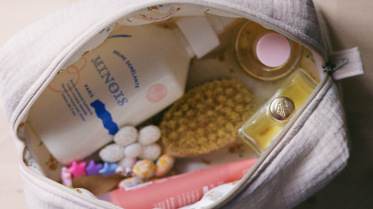 Picture of a full baby's toiletry bag