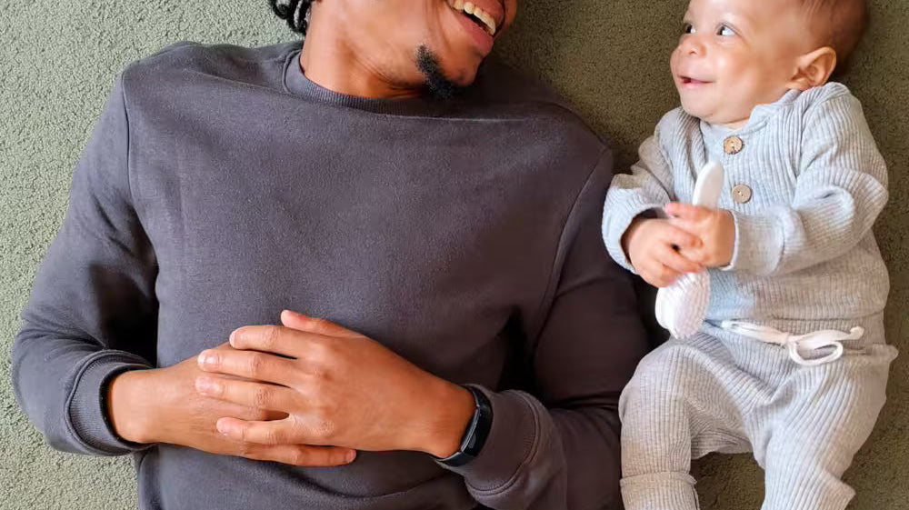Picture of a father and his baby