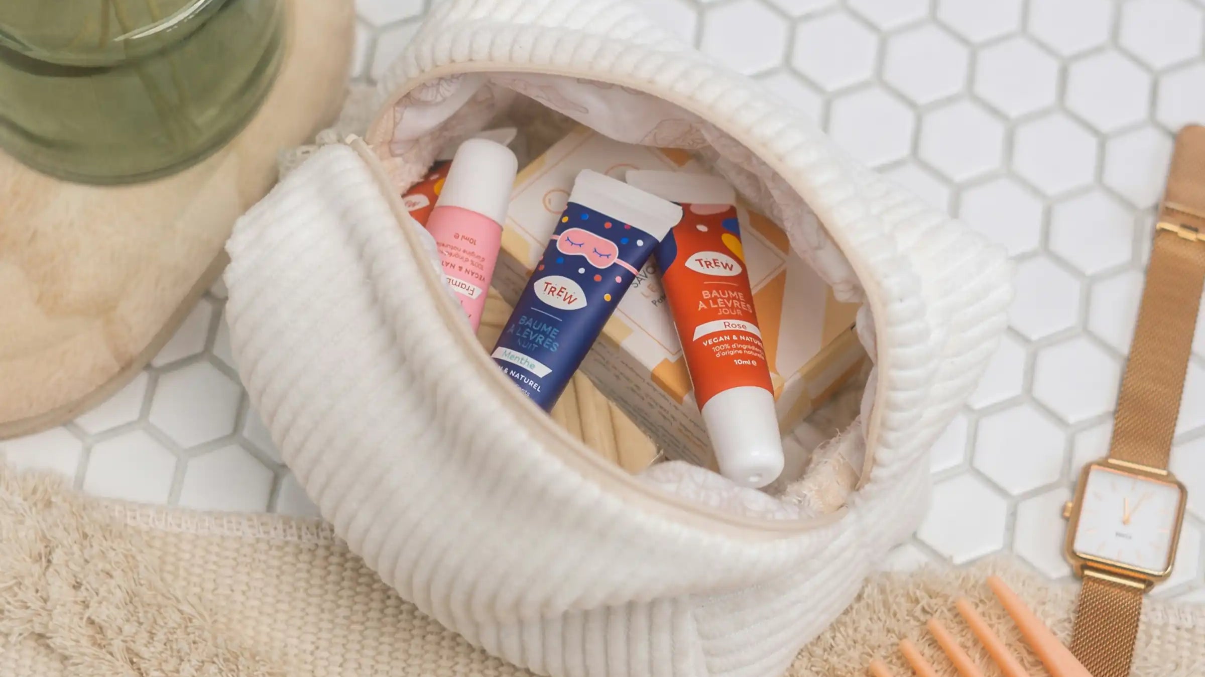 Picture of a fabric toiletry bag