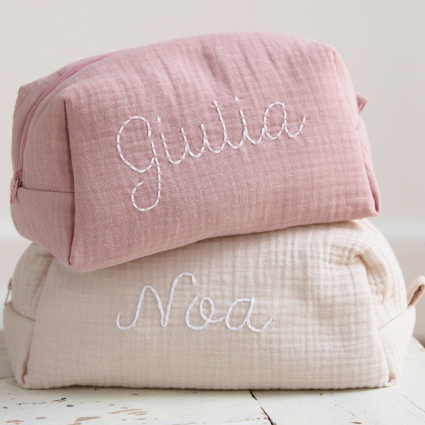 Embroidered Baby’s Toiletry Bags